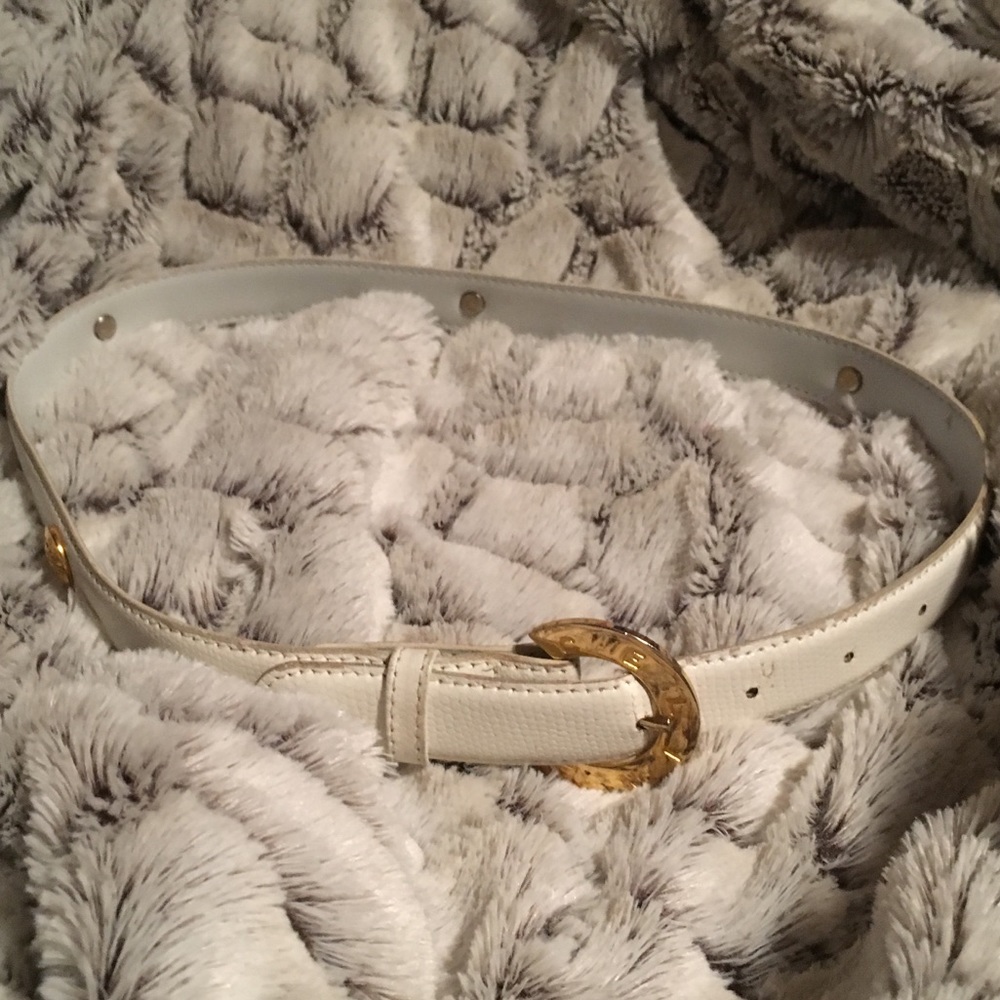 Vintage Celine White Alligator Belt